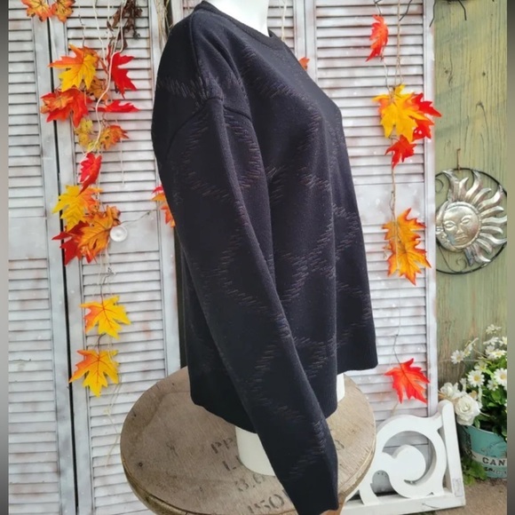 JANTZEN SIGNATURE Vintage Wool blend crewneck sweater, blue - Picture 5 of 6